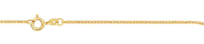 Bracelet Anchor diamond cut chain width 1.3mm