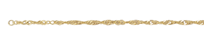 Ankle chain Singapore chain width 2.9mm