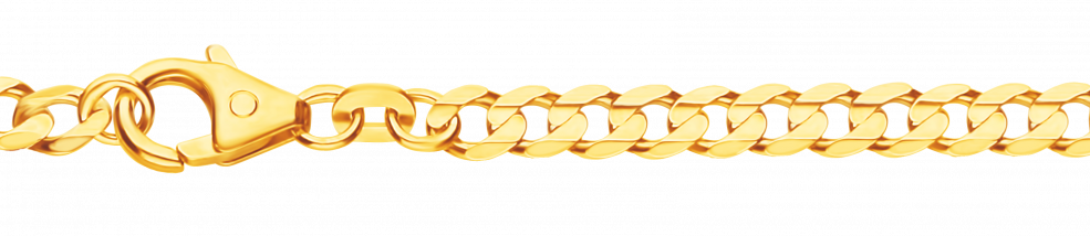 Necklace Curb chain wide chain width 3.9mm