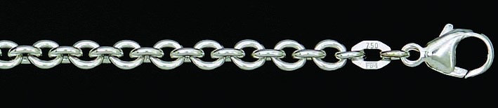 Necklace Anchor round chain width 4mm