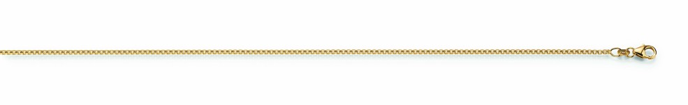 Bracelet Round box chain chain width 1.5mm