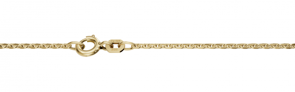 Necklace Anchor diamond cut chain width 1.7mm