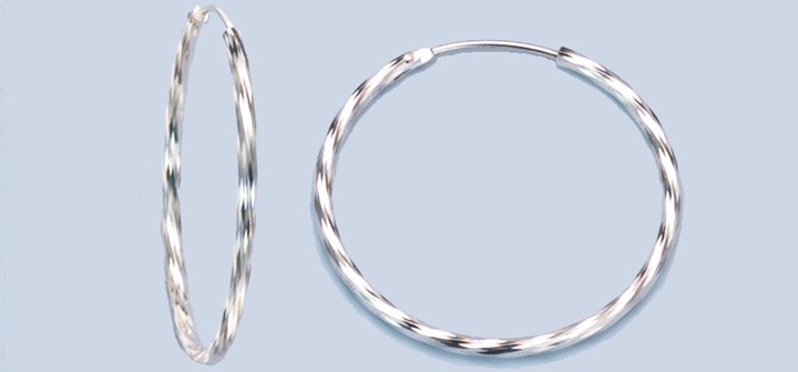 Earring ear hoops 1,8 mm