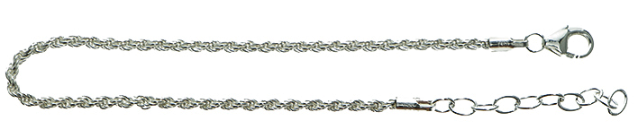 Bracelet Rope chain solid chain width 2mm