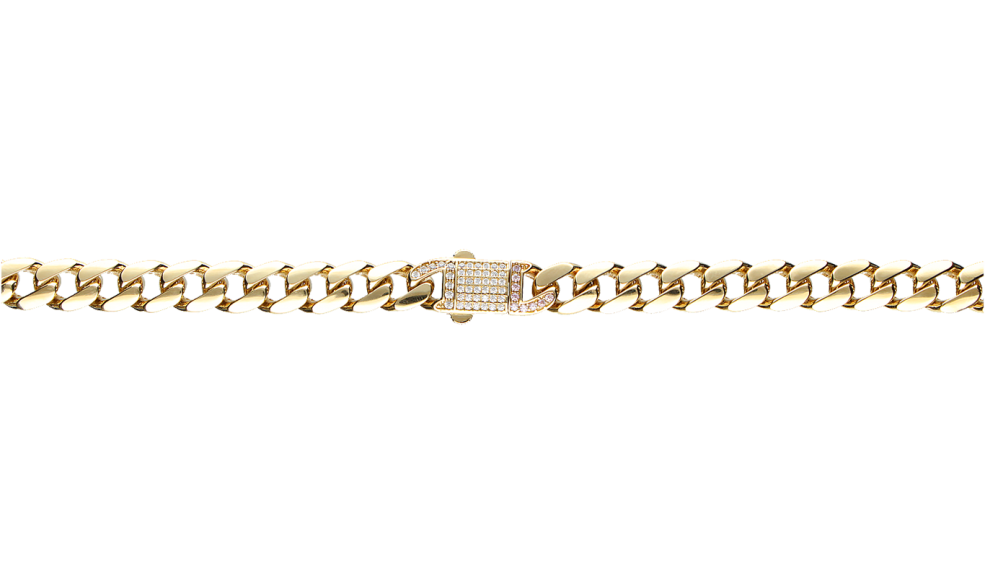 Bracelet Curb chain hollow chain width 8.6mm