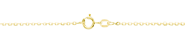Bracelet Anchor diamond cut chain width 1.7mm