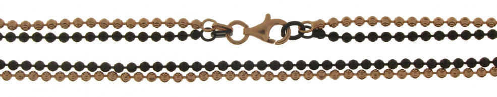 Necklace Ball-dia-cut chain width 2mm