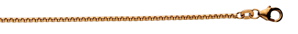 Necklace Round box chain chain width 1.5mm