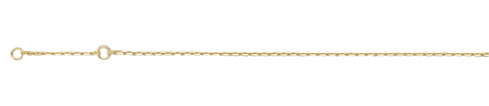 Ankle chain Anchor diamond cut chain width 1.3mm