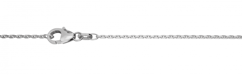Necklace Anchor diamond cut chain width 1.3mm