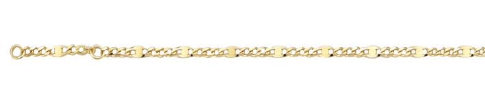 Ankle chain Curb trace chain chain width 3.1mm