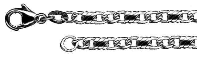 Collier Dollar-Kette Kettenbreite 3.5mm