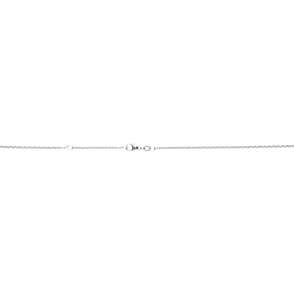 Collier mit Zwischenöse Anker diamantiert Kettenbreite 1.7mm