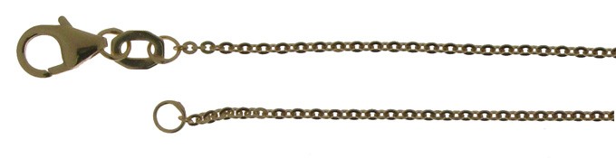 Necklace Anchor flat chain width 1.2mm