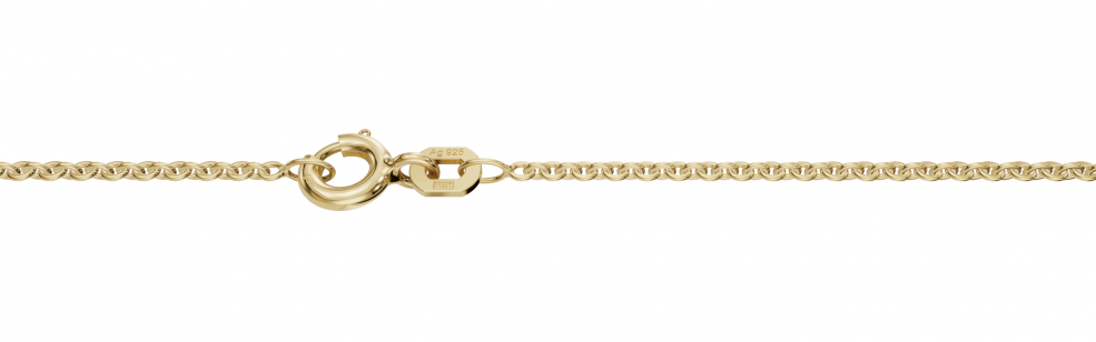 Necklace Anchor round chain width 1.5mm