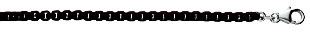 Bracelet Round box chain chain width 3.7mm