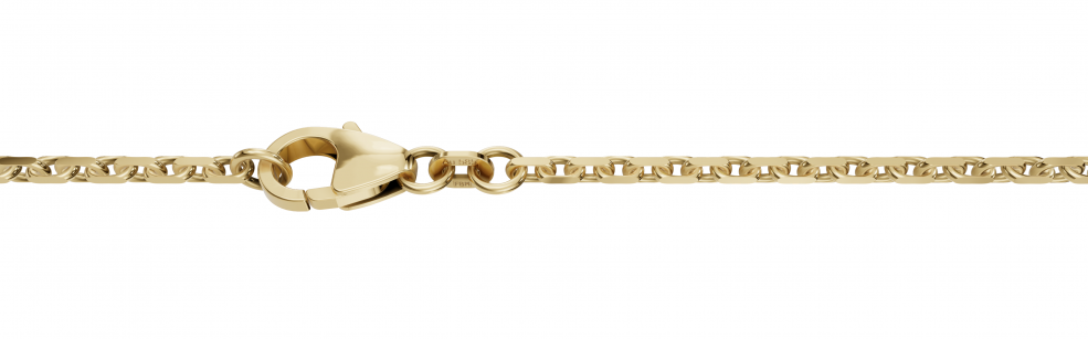 Necklace Anchor diamond cut chain width 1.75mm