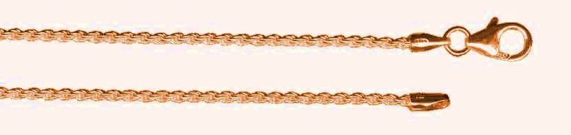 Necklace Rope chain solid chain width 1.5mm