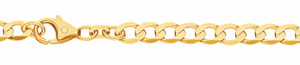 Necklace Curb chain wide chain width 5.8mm