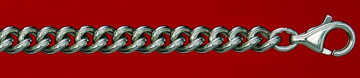 Necklace Curb chain round chain width 4.7mm