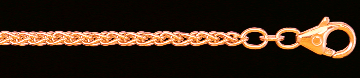 Necklace Wheat chain chain width 2.5mm
