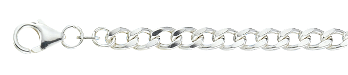 Bracelet Curb chain hollow chain width 4.8mm
