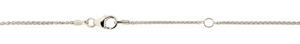 Collier mit Zwischenöse Zopf Kettenbreite 1.3mm