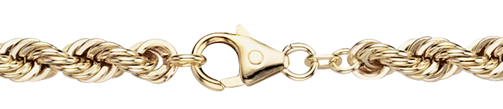 Collier Kordel hohl Kettenbreite 5.4mm