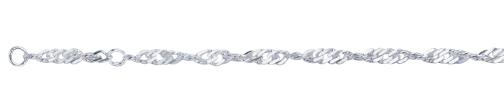 Ankle chain Singapore chain width 2.9mm