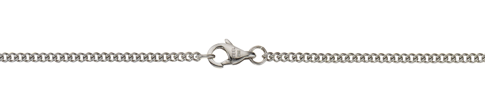 Necklace Curb chain round chain width 2.1mm