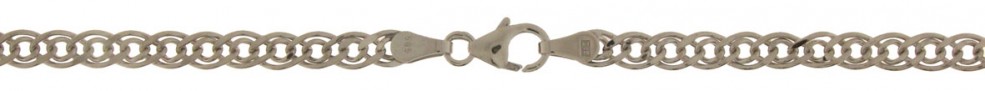Bracelet Twin curb chain chain width 3.9mm