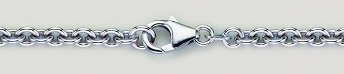 Necklace Anchor round chain width 4mm