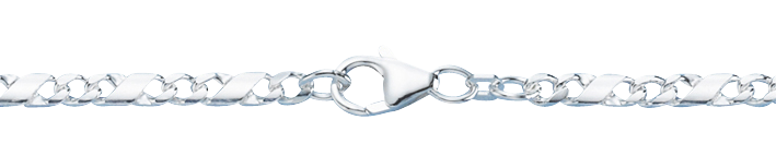 Armband Dollar-Kette Kettenbreite 3.7mm