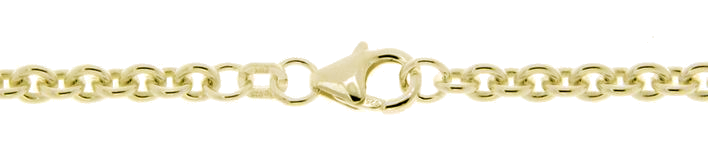 Necklace Anchor round chain width 4mm