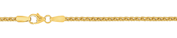 Necklace Wheat chain chain width 2.1mm
