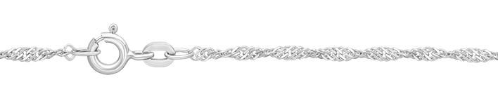 Necklace Singapore chain width 1.8mm