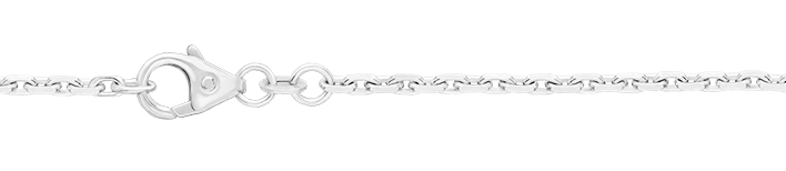 Necklace Anchor diamond cut chain width 1.75mm