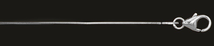 Collier Schlange diamantiert Kettenbreite 0.8mm