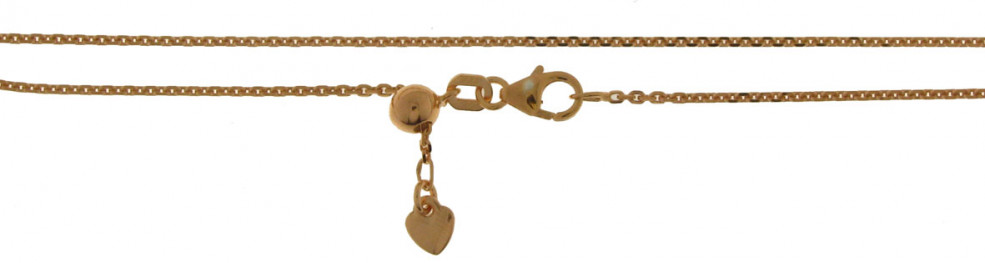 Necklace Anchor diamond cut chain width 1.3mm