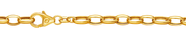 Bracelet Belcher chain hollow chain width 4.5mm