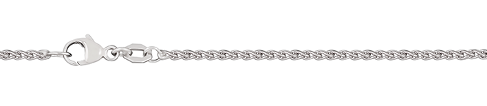 Necklace Wheat chain chain width 1.7mm