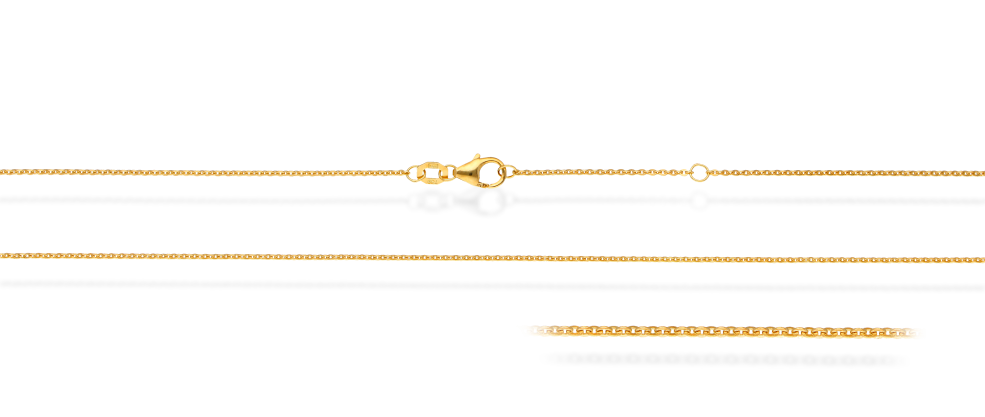 Collier mit Zwischenöse Anker flach Kettenbreite 1.2mm
