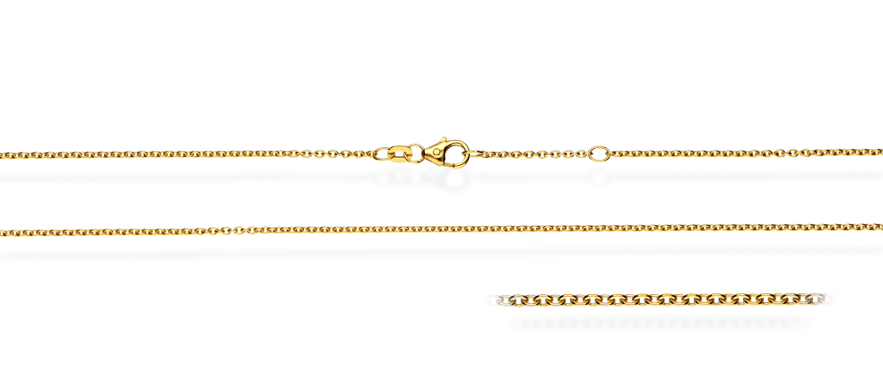Collier mit Zwischenöse Anker rund Kettenbreite 1.5mm