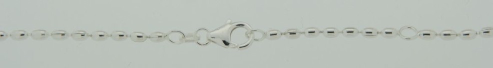 Collier mit Zwischenöse Oliven-Kette Kettenbreite 2.3mm