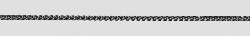 Collier mit Zwischenöse Zopf Kettenbreite 1.7mm