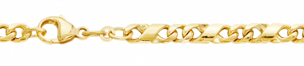 Armband Dollar-Kette Kettenbreite 4.9mm