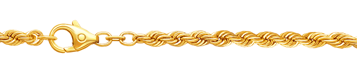 Collier Kordel hohl Kettenbreite 3.8mm