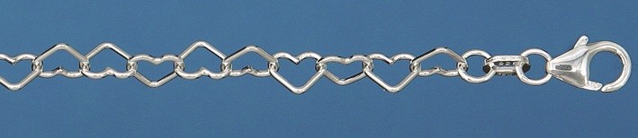 Bracelet Heart-chain chain width 4.4mm
