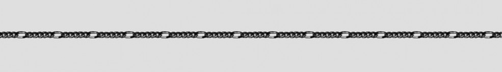 Necklace Figaro diamond cut chain width 1.1mm
