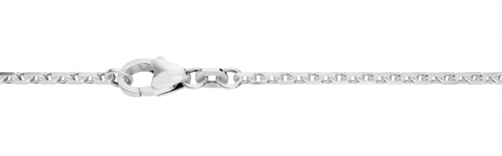 Necklace Anchor diamond cut chain width 1.75mm